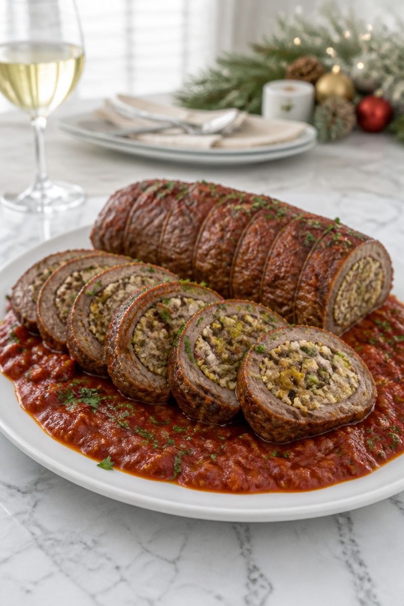 Classic Italian Beef Braciole Christmas Dinner Classic Italian Beef Braciole Christmas Dinner