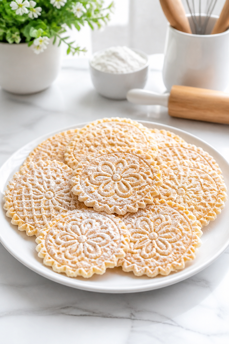 Classic Italian Pizzelle Anise Cookie Classic Italian Pizzelle Anise Cookie