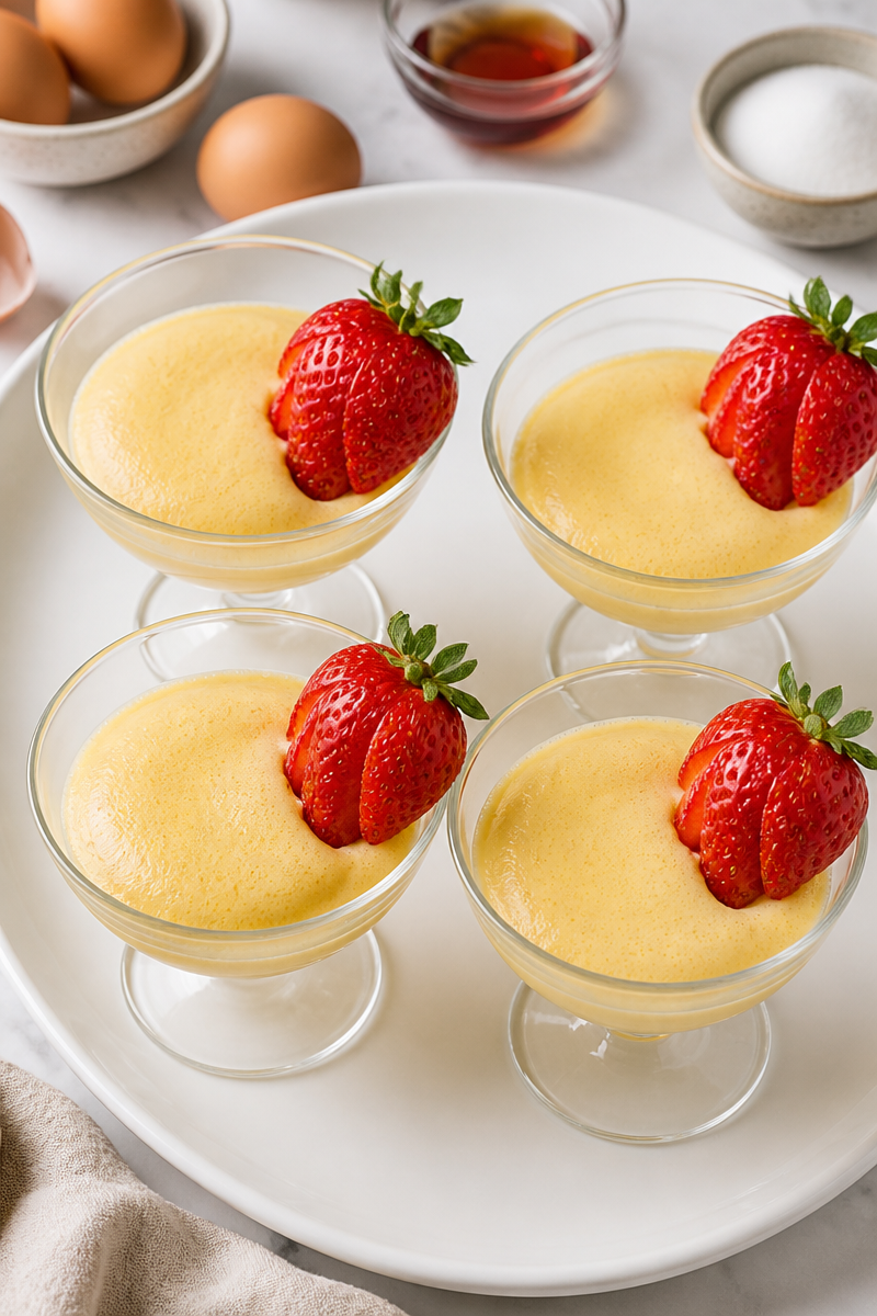 Classic Italian Zabaglione Marsala Cream Dessert Classic Italian Zabaglione Marsala Cream Dessert