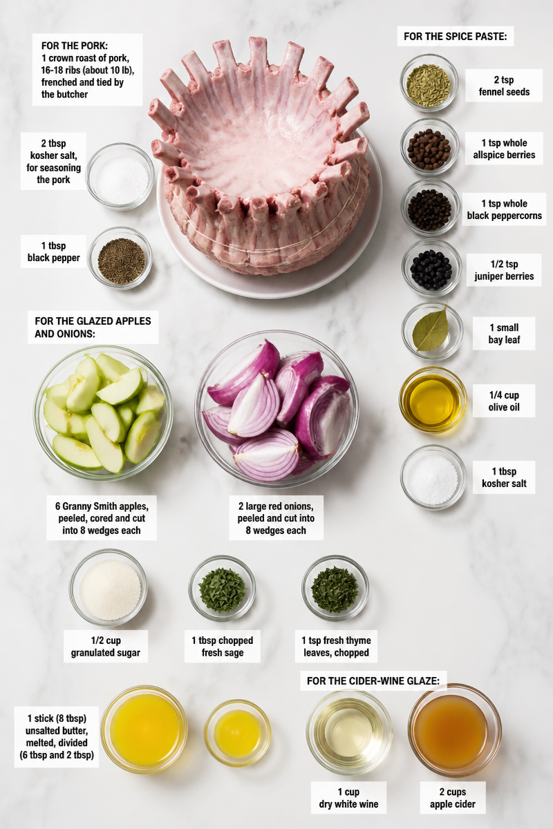 Classic Pork Crown Roast Holiday Dinner