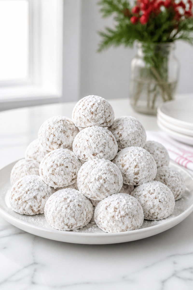 Classic Russian Tea Cake Christmas Cookie