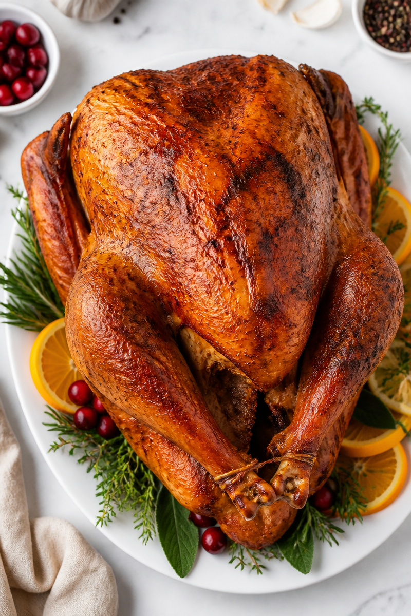 Classic Southern Deep Fried Turkey Dinner