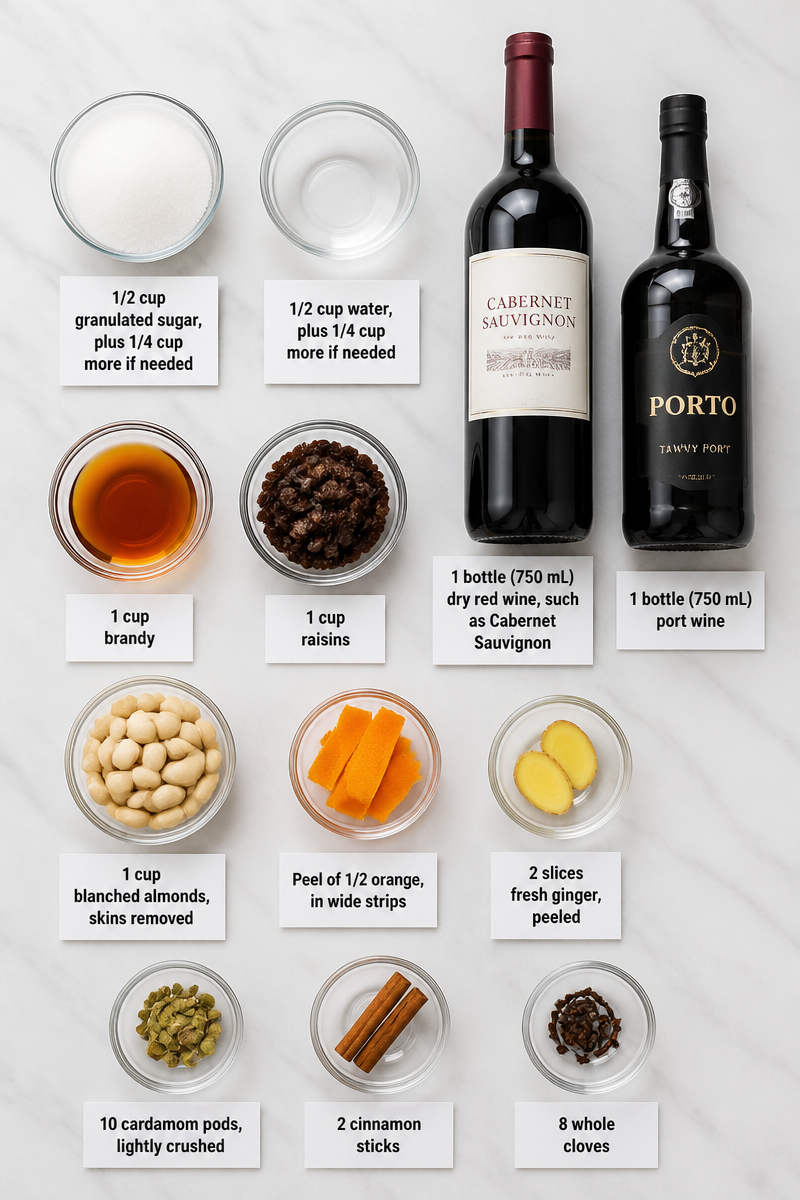 Classic Swedish Glogg Holiday Wine Drink