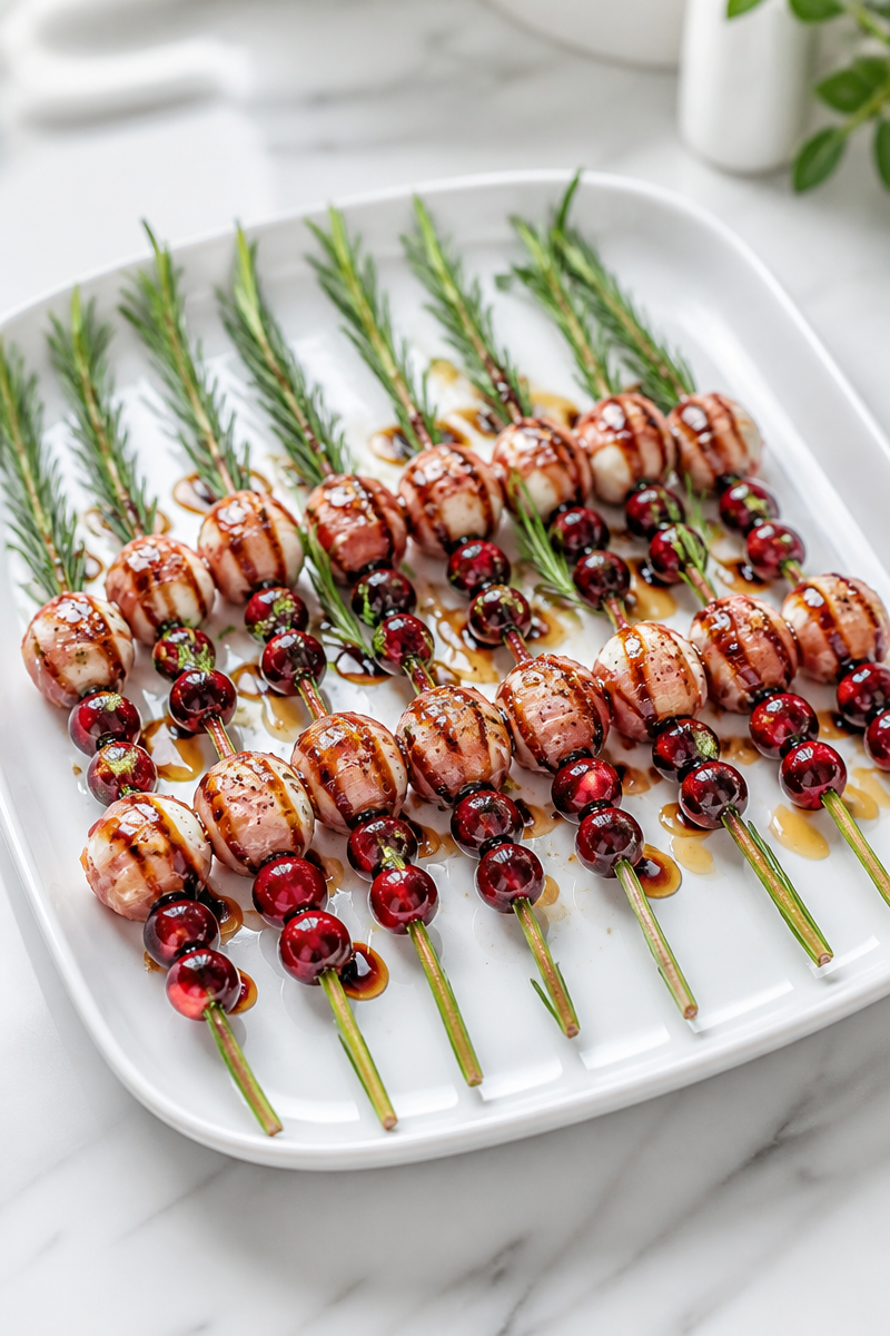 Cranberry Rosemary Skewer Appetizer Bite Cranberry Rosemary Skewer Appetizer Bite