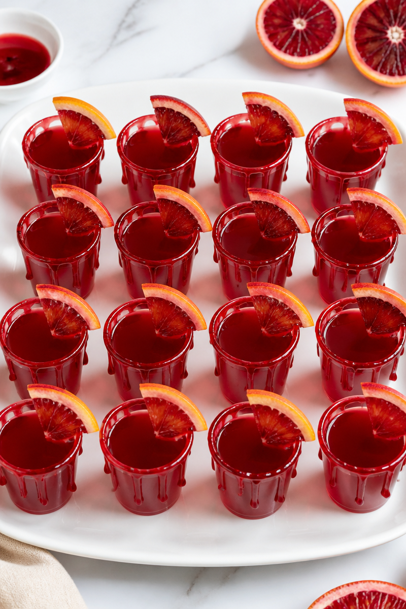 Dracula Blood Orange Jello Shot