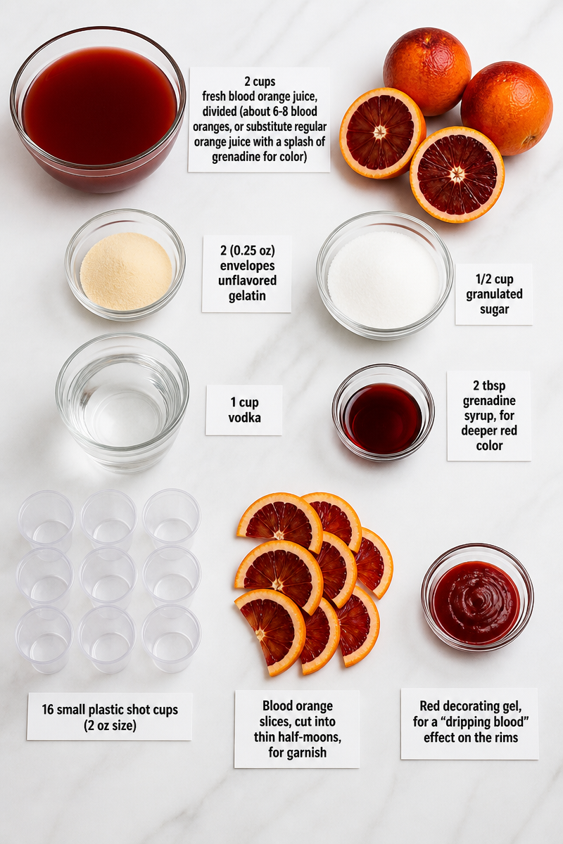 Dracula Blood Orange Jello Shot