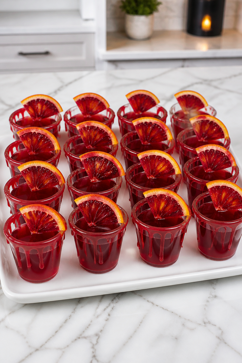 Dracula Blood Orange Jello Shot