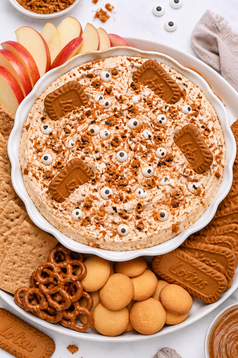 Easy Halloween Cookie Butter Dip Easy Halloween Cookie Butter Dip