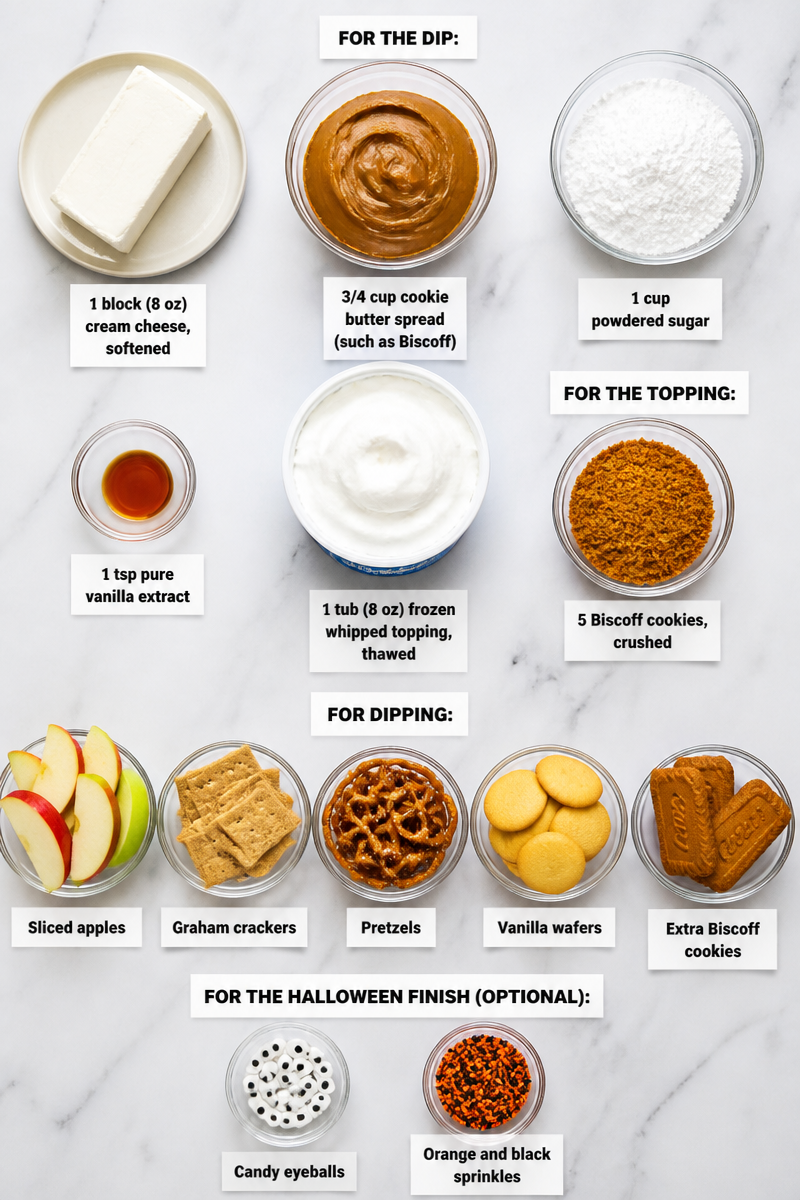 Easy Halloween Cookie Butter Dip Easy Halloween Cookie Butter Dip