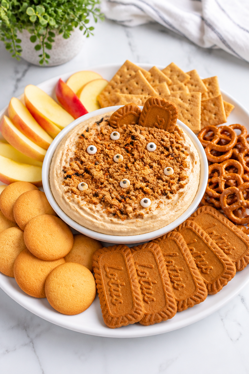 Easy Halloween Cookie Butter Dip Easy Halloween Cookie Butter Dip