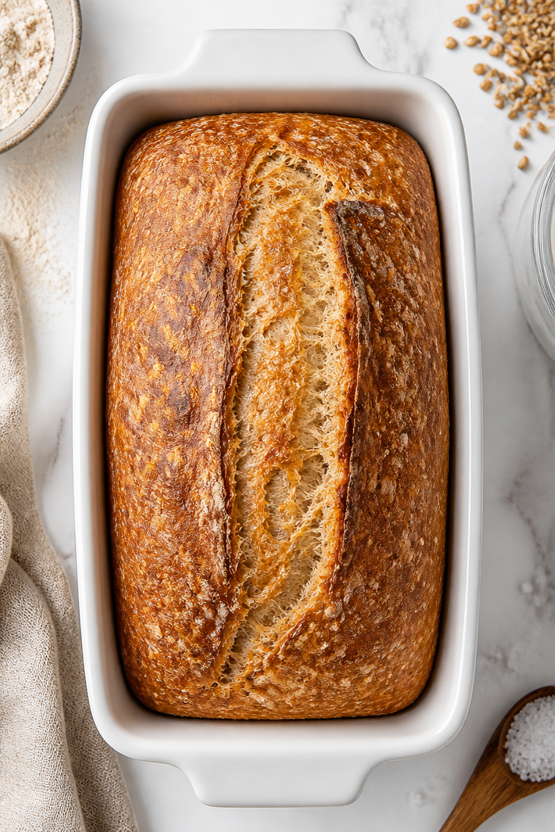 Easy Homemade Sourdough Bread Loaf