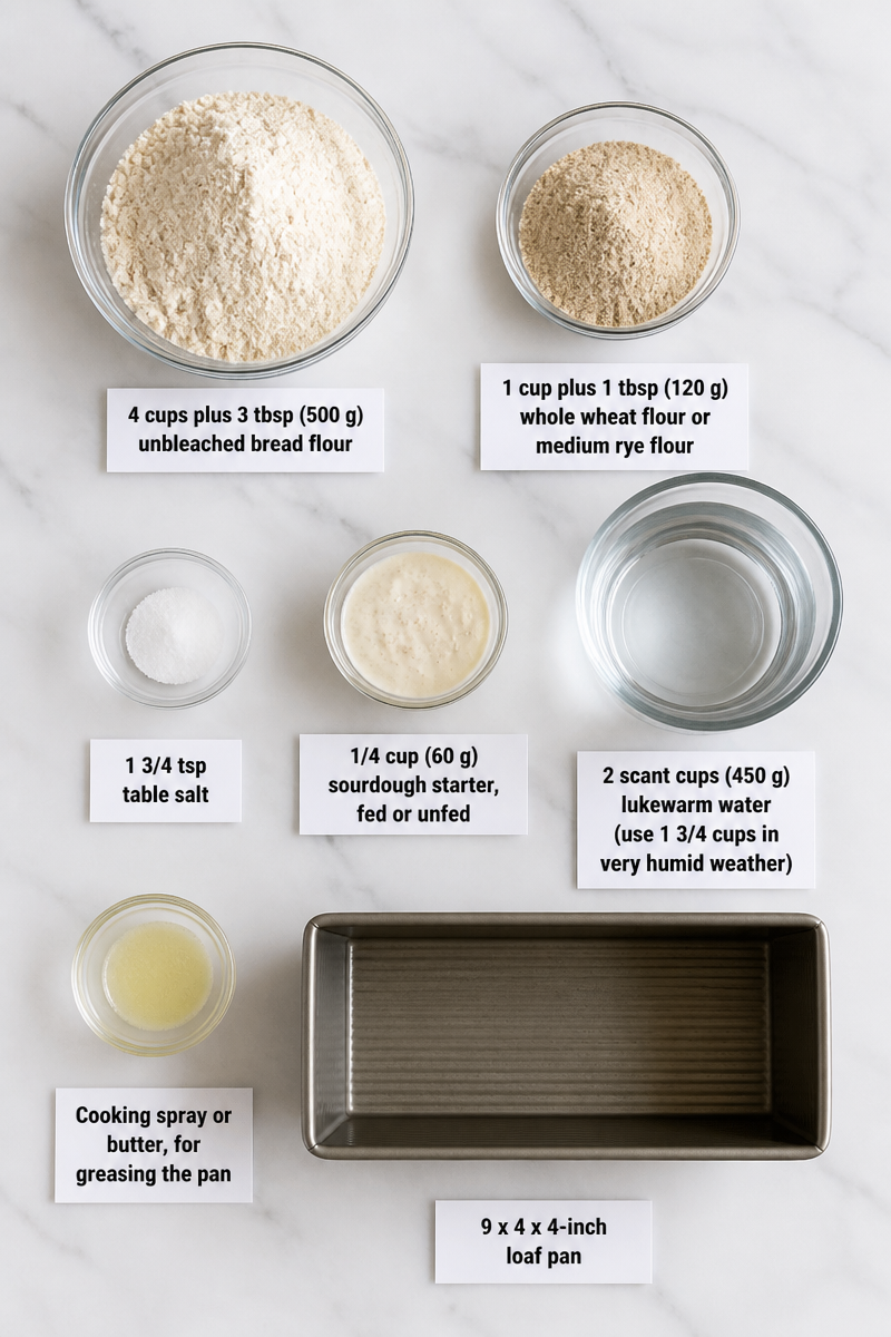 Easy Homemade Sourdough Bread Loaf