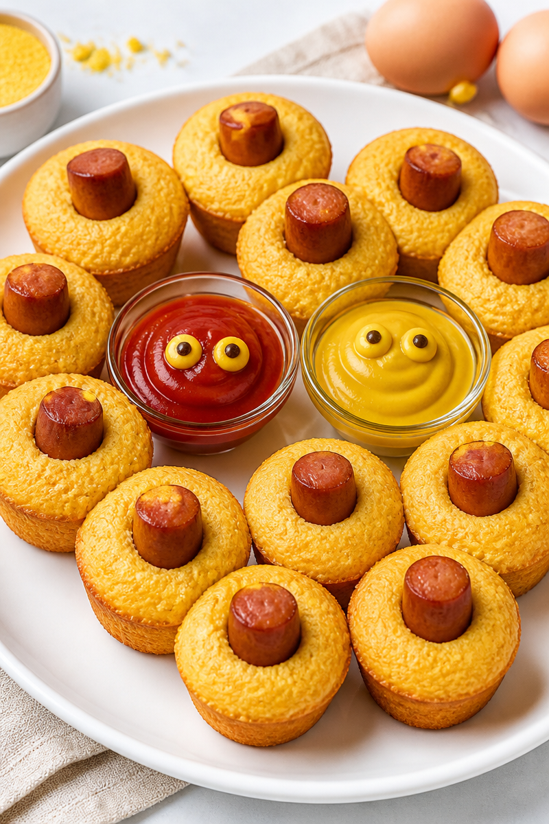 Easy Mini Corn Dog Muffin Bite