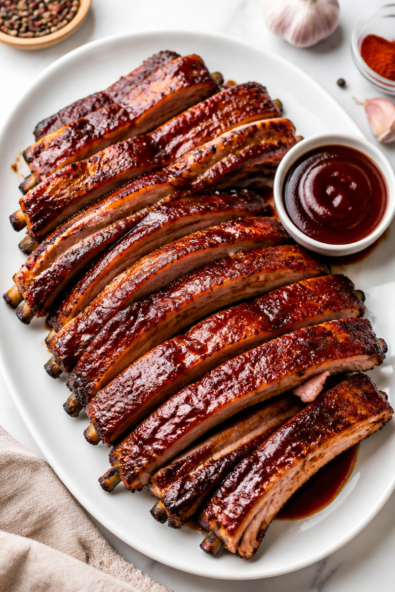 Easy Oven Barbecue Ribs Dinner Easy Oven Barbecue Ribs Dinner