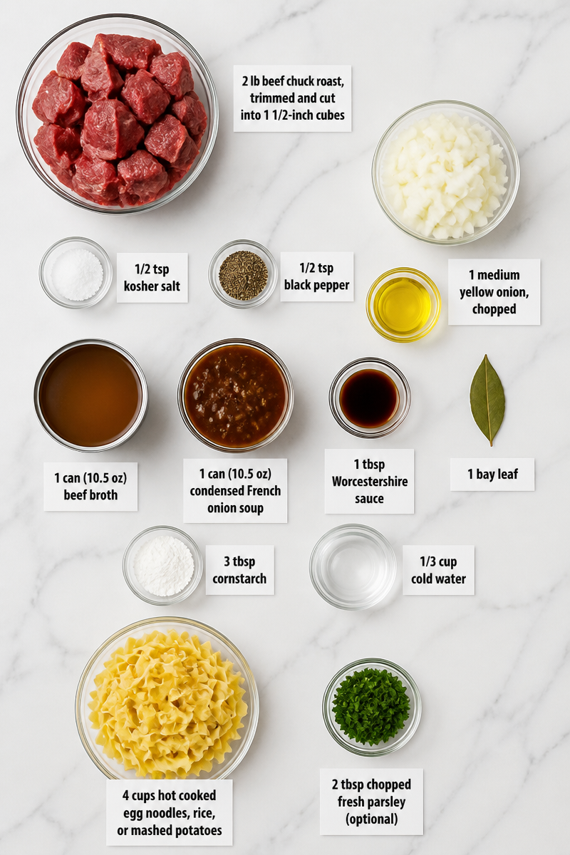 Easy Slow Cooker Beef Tips Dinner