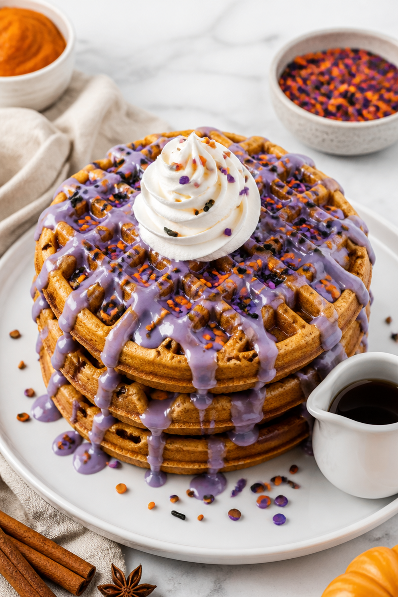 Hocus Pocus Pumpkin Waffle Stack Hocus Pocus Pumpkin Waffle Stack