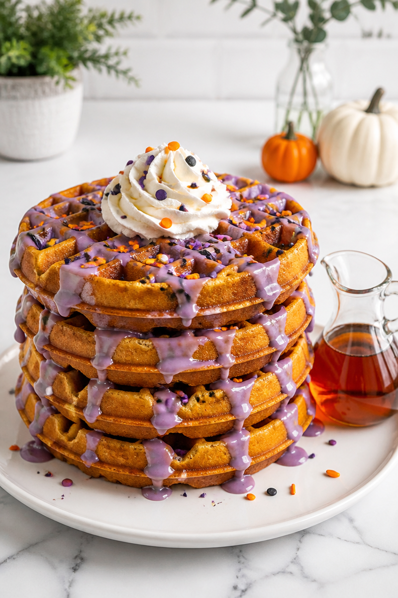 Hocus Pocus Pumpkin Waffle Stack Hocus Pocus Pumpkin Waffle Stack