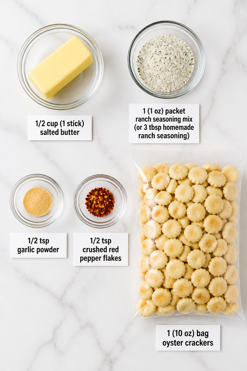 Homemade Ranch Oyster Cracker Snack Homemade Ranch Oyster Cracker Snack
