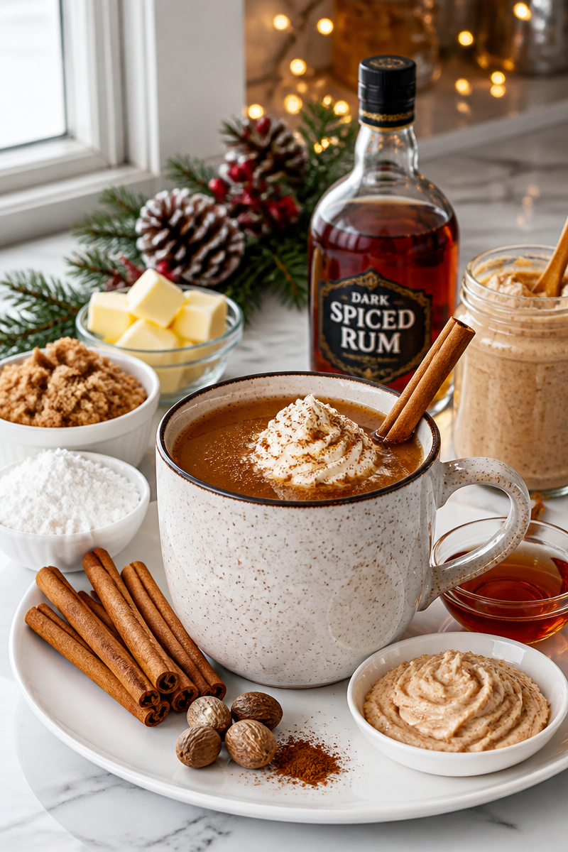 Hot Buttered Rum Holiday Cocktail Hot Buttered Rum Holiday Cocktail
