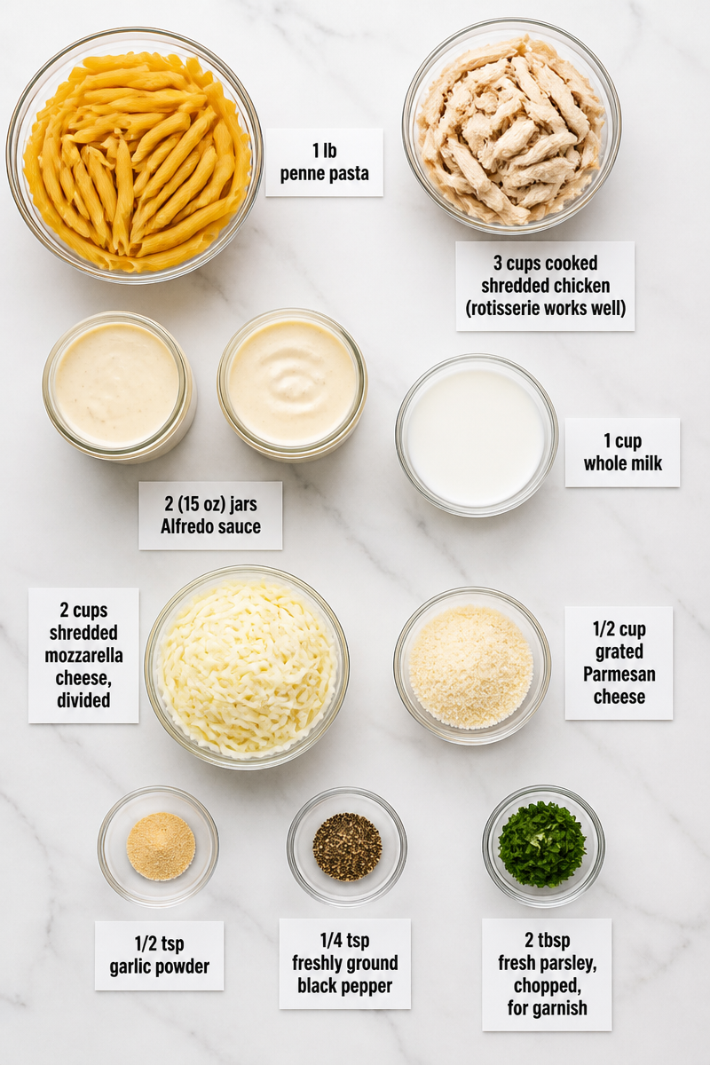 Make Ahead Chicken Alfredo Bake Make Ahead Chicken Alfredo Bake