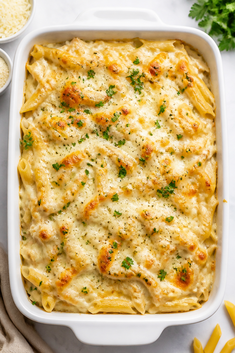 Make Ahead Chicken Alfredo Bake Make Ahead Chicken Alfredo Bake