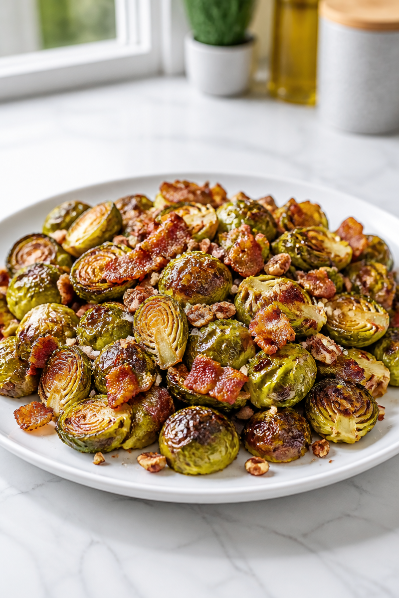 Maple Roasted Brussels Sprout Bacon