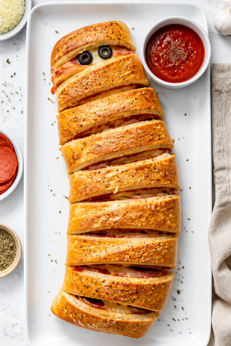 Mummy Stromboli Italian Snack Roll
