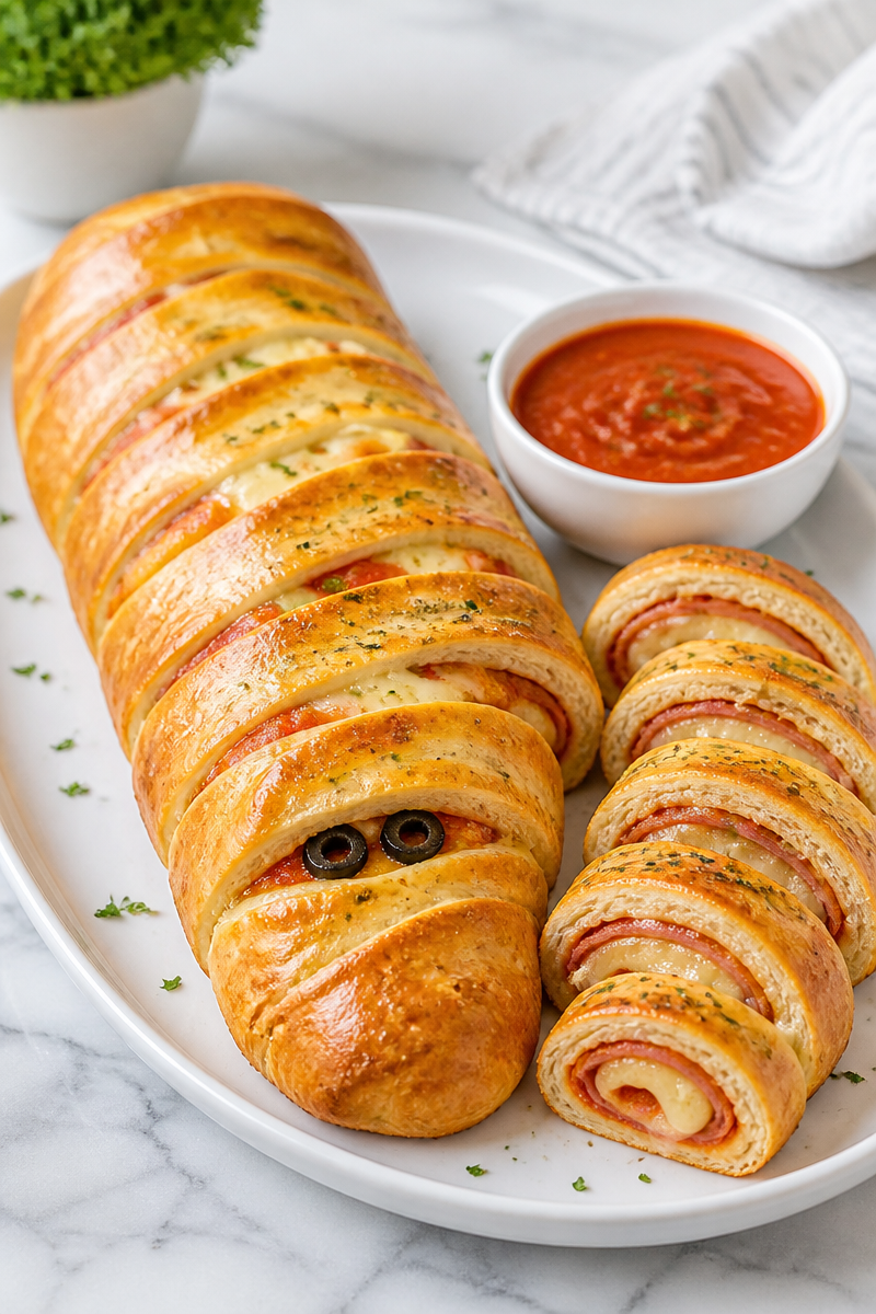 Mummy Stromboli Italian Snack Roll