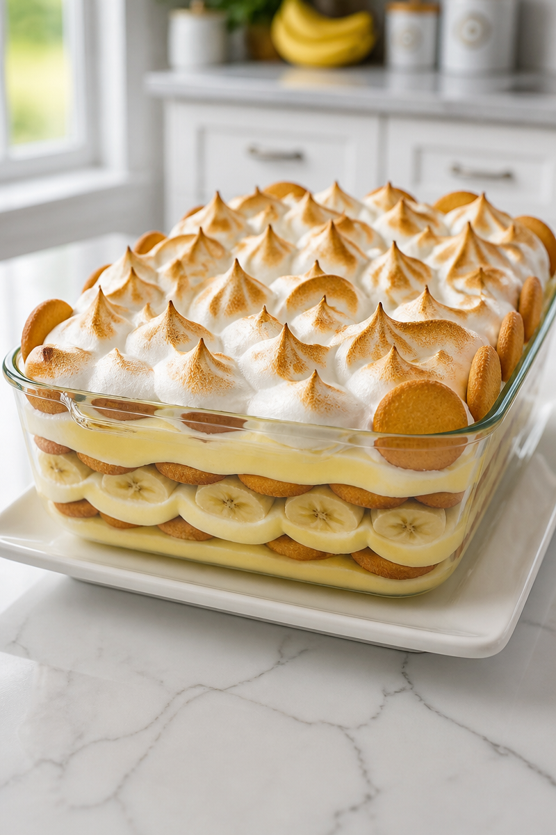 Old Fashioned Banana Pudding Dessert