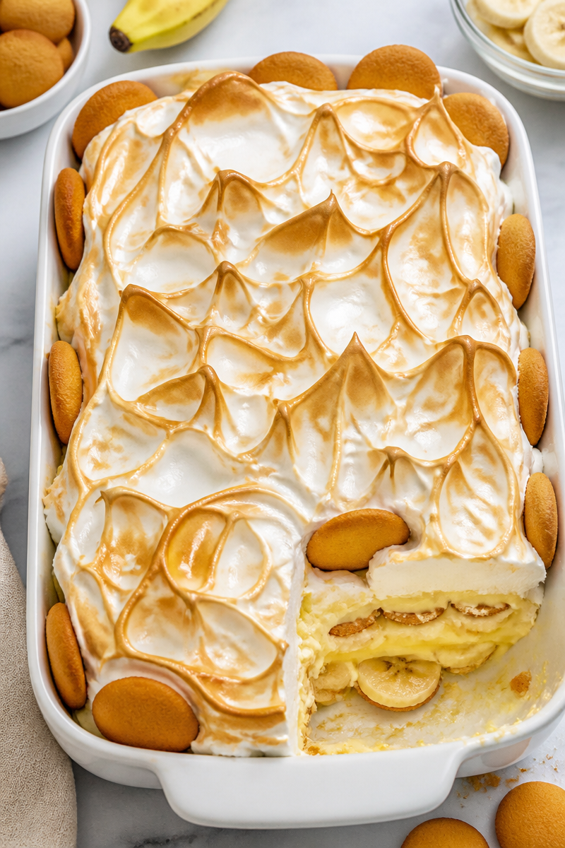 Old Fashioned Banana Pudding Dessert