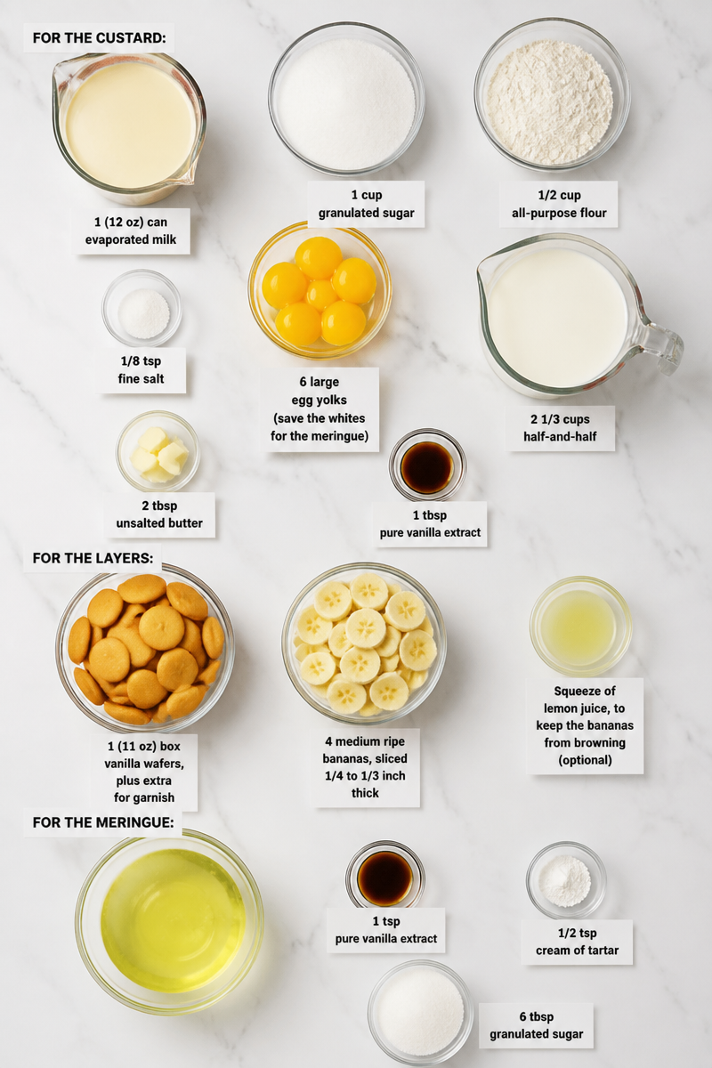 Old Fashioned Banana Pudding Dessert