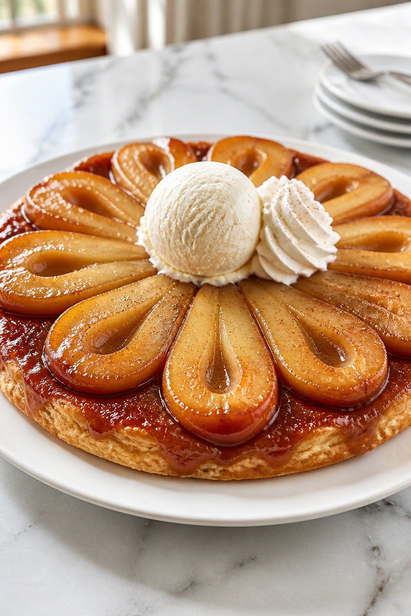 Pear Tarte Tatin Caramel Dessert
