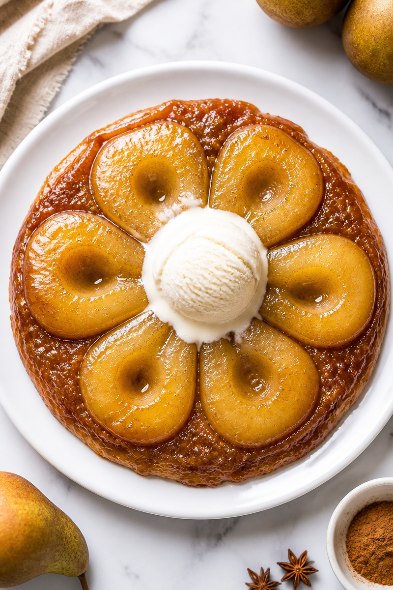 Pear Tarte Tatin Caramel Dessert