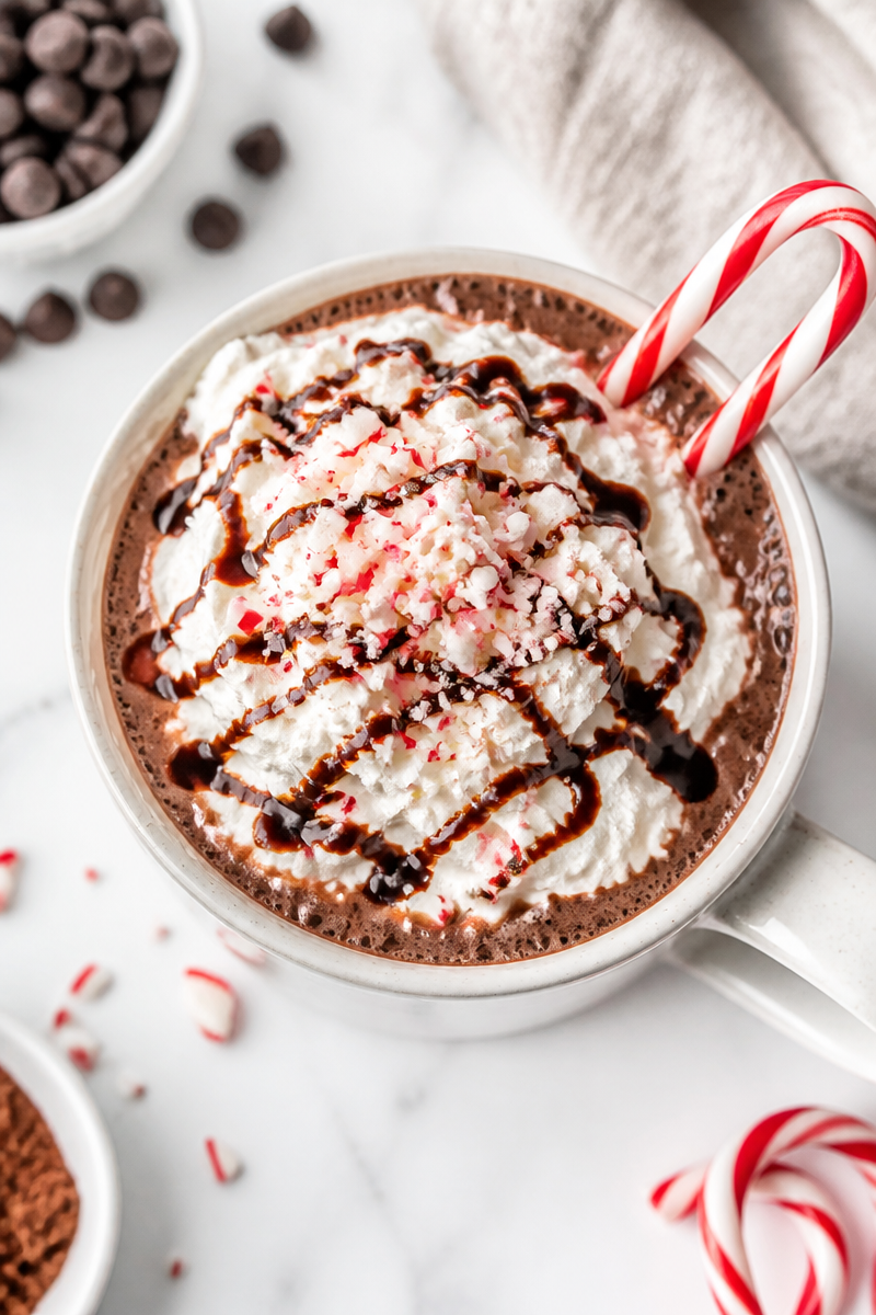 Peppermint Mocha Hot Cocoa Drink Peppermint Mocha Hot Cocoa Drink