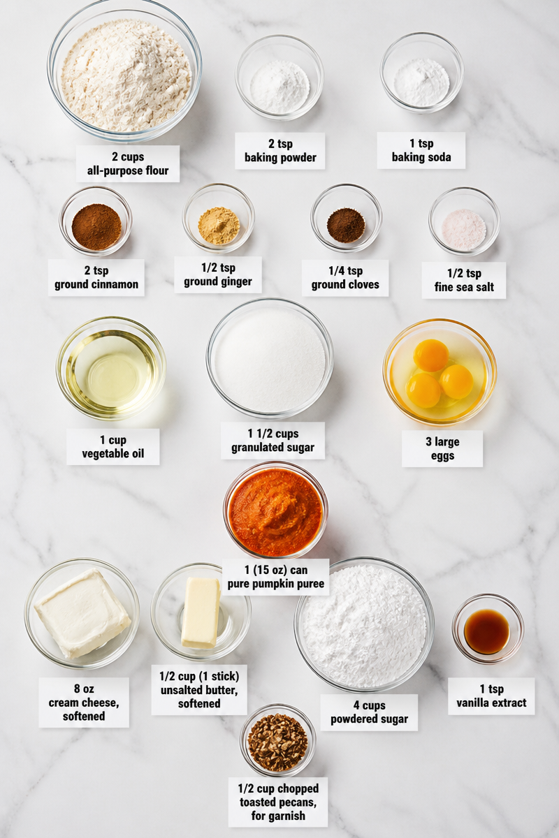 Pumpkin Spice Layer Cake Dessert