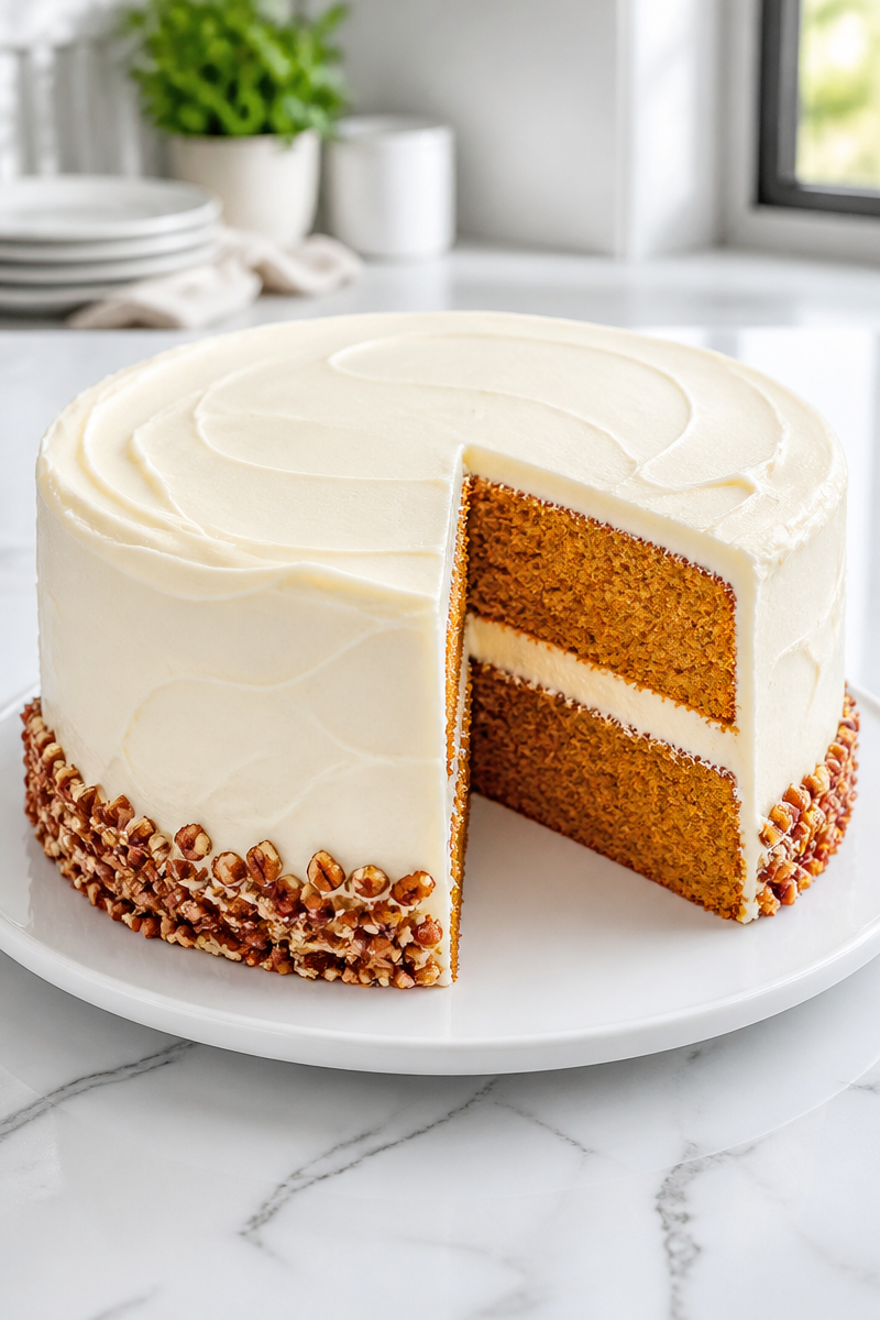 Pumpkin Spice Layer Cake Dessert