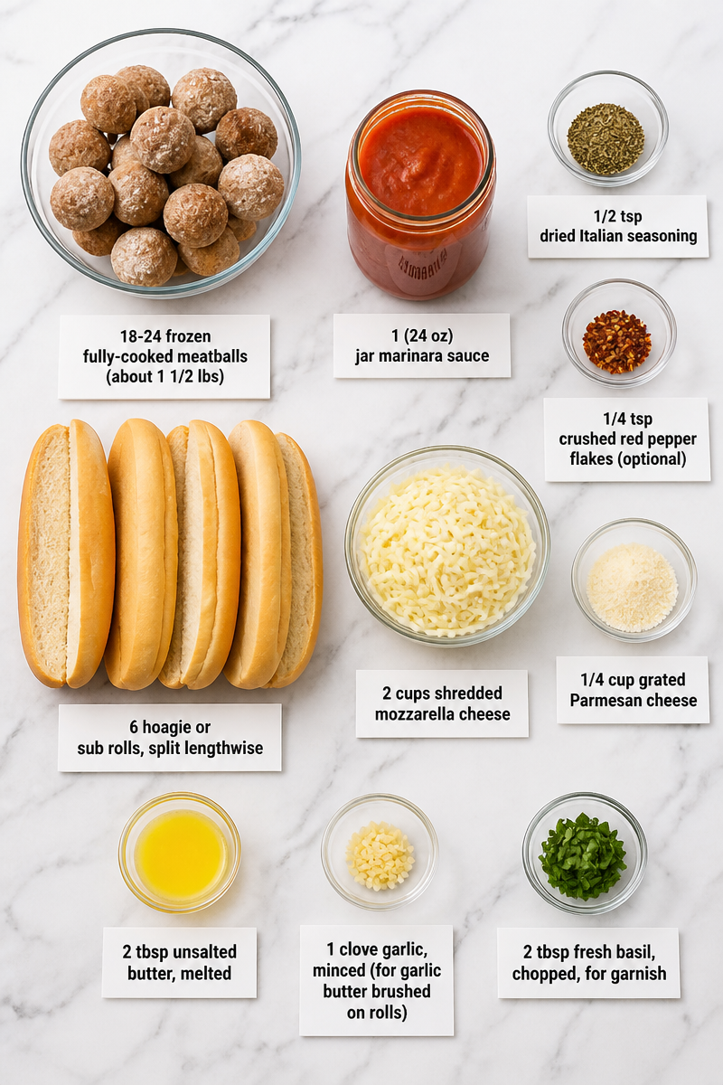 Quick Freezer Meatball Sub Sandwich