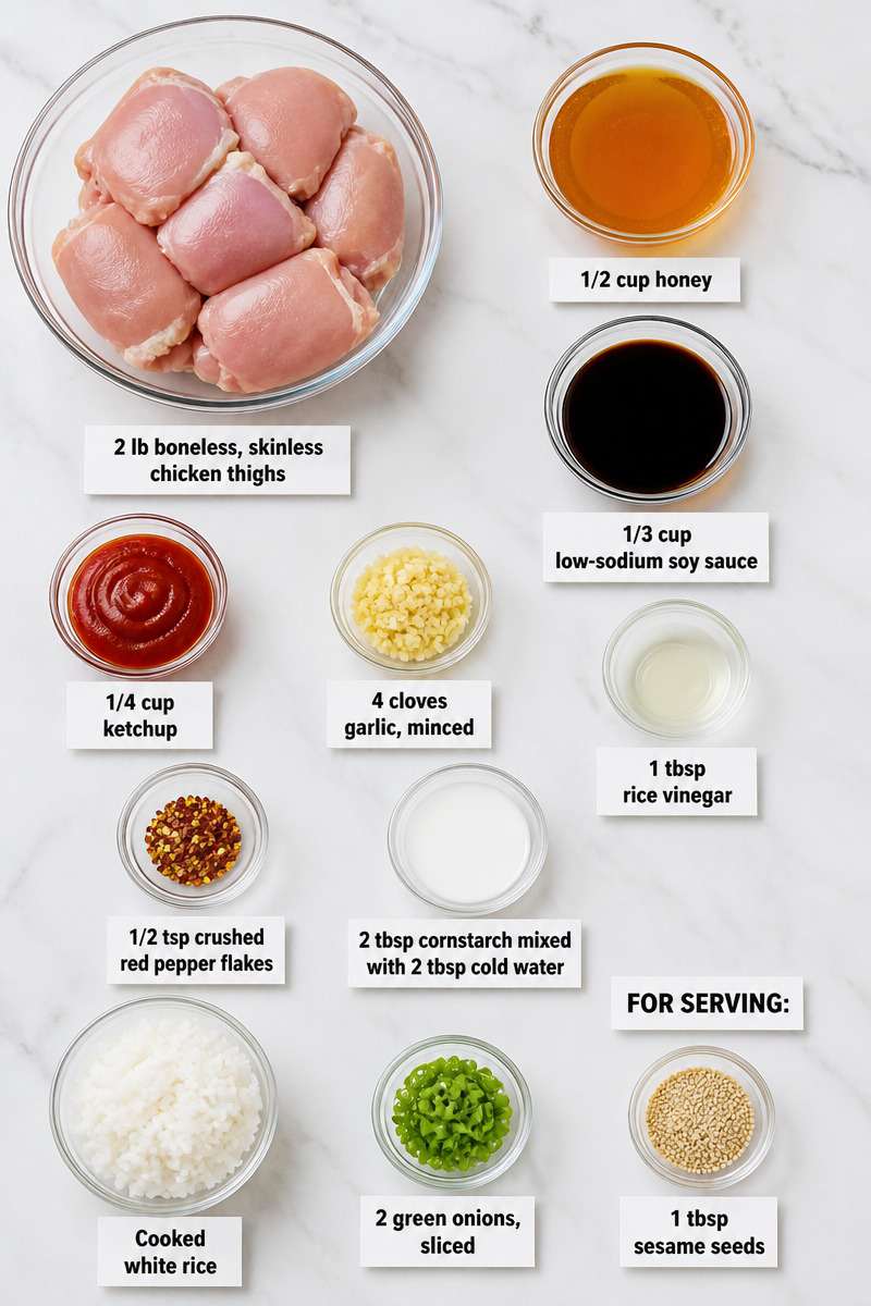 Slow Cooker Honey Garlic Chicken