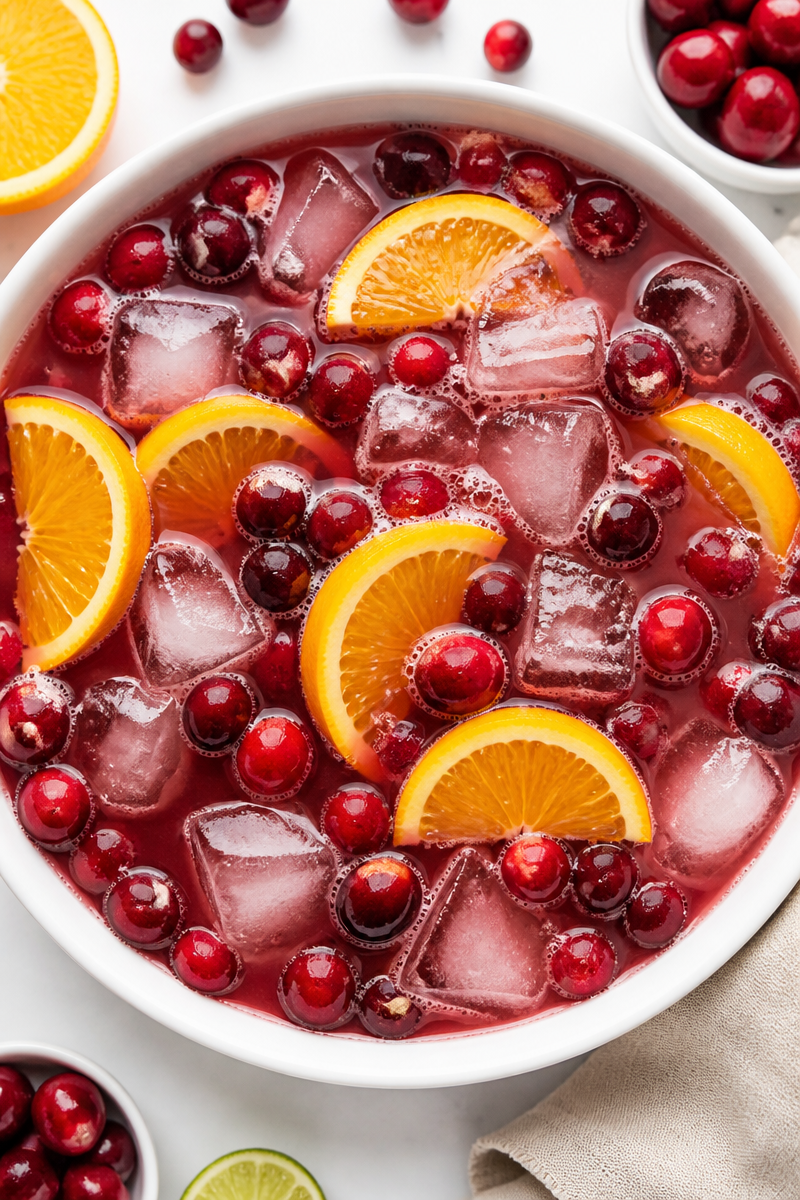 Spiced Rum Cranberry Cocktail Punch Spiced Rum Cranberry Cocktail Punch