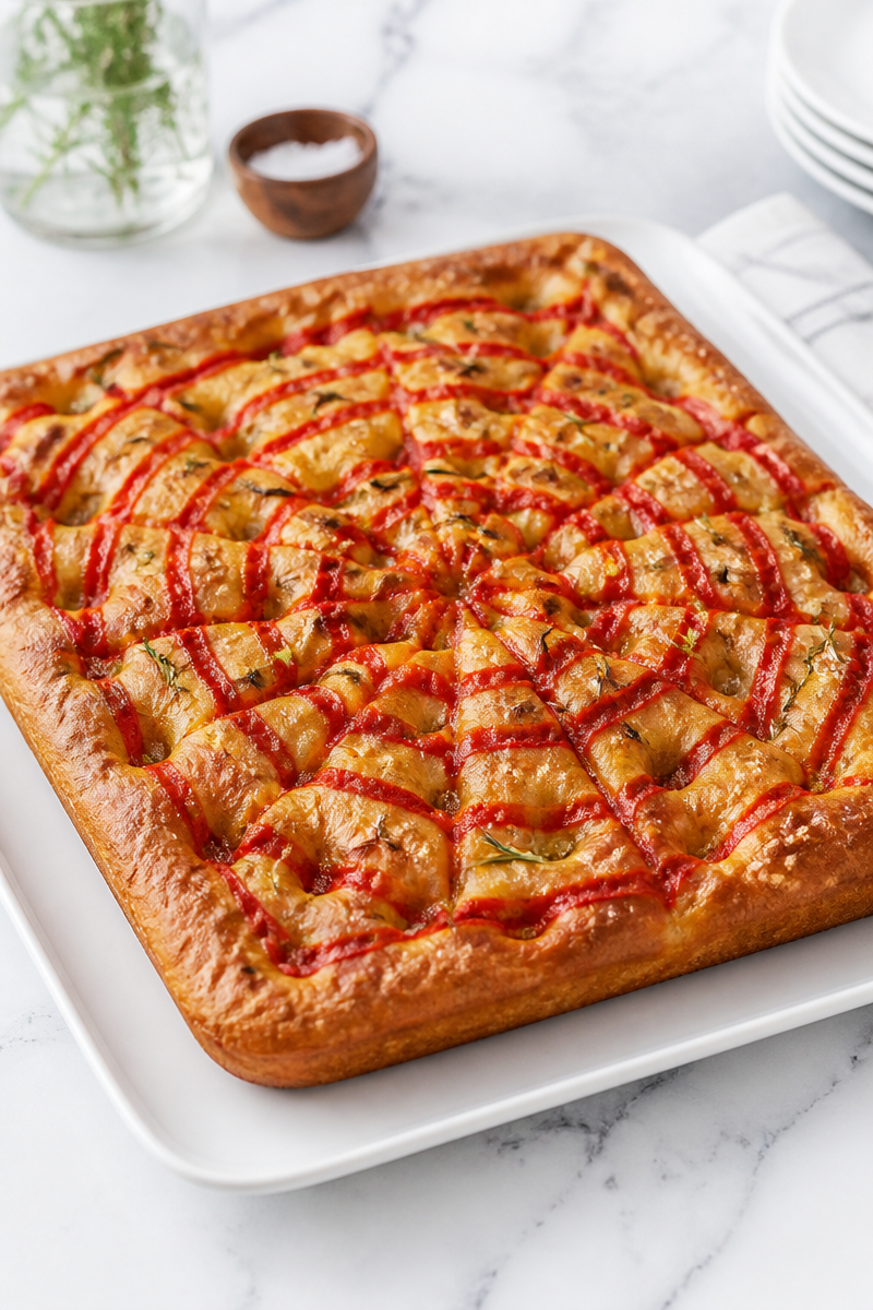 Spider Web Focaccia Bread Loaf Spider Web Focaccia Bread Loaf
