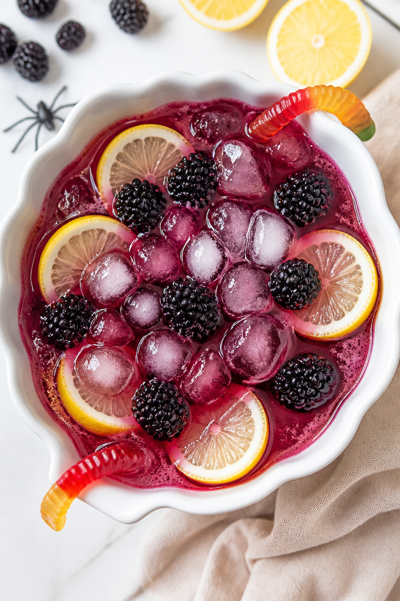 Spooky Blackberry Lemonade Mocktail Pitcher Spooky Blackberry Lemonade Mocktail Pitcher