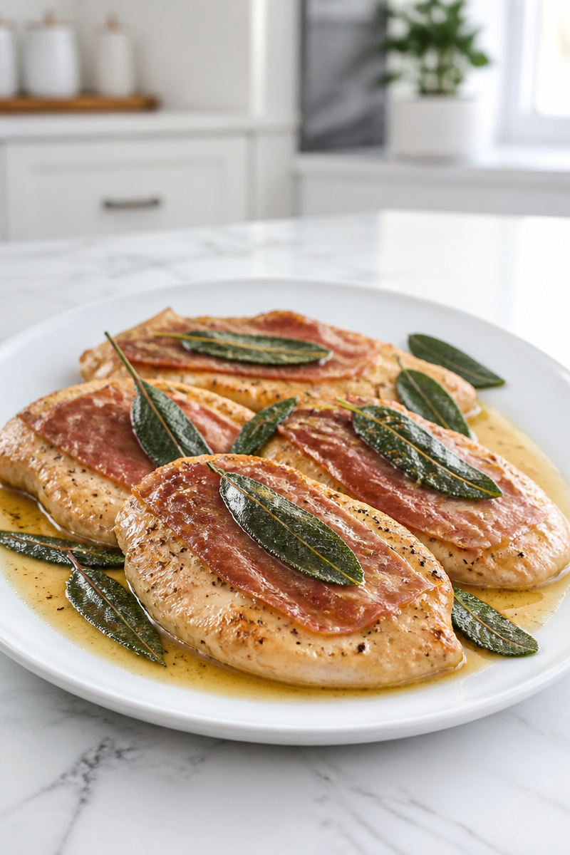 Turkey Saltimbocca Prosciutto Sage Skillet