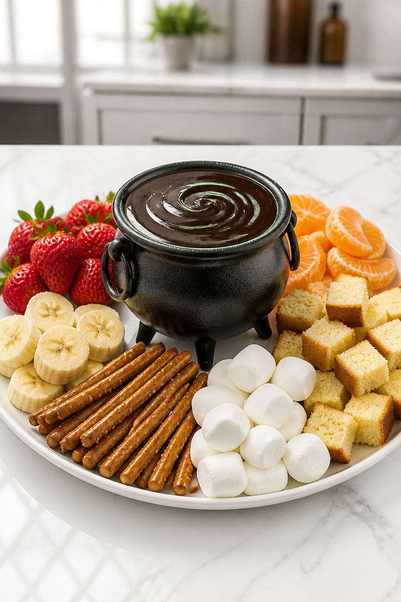 Witch Cauldron Chocolate Fondue Dip