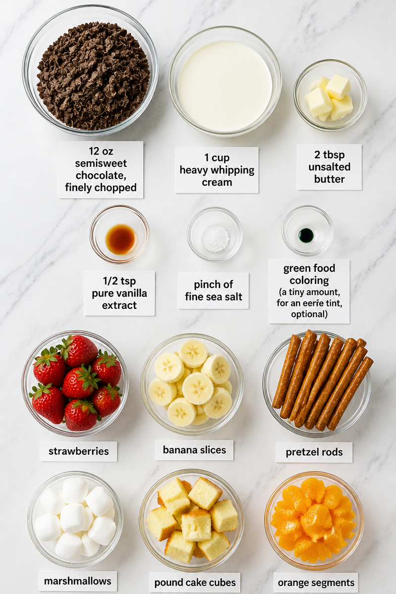 Witch Cauldron Chocolate Fondue Dip