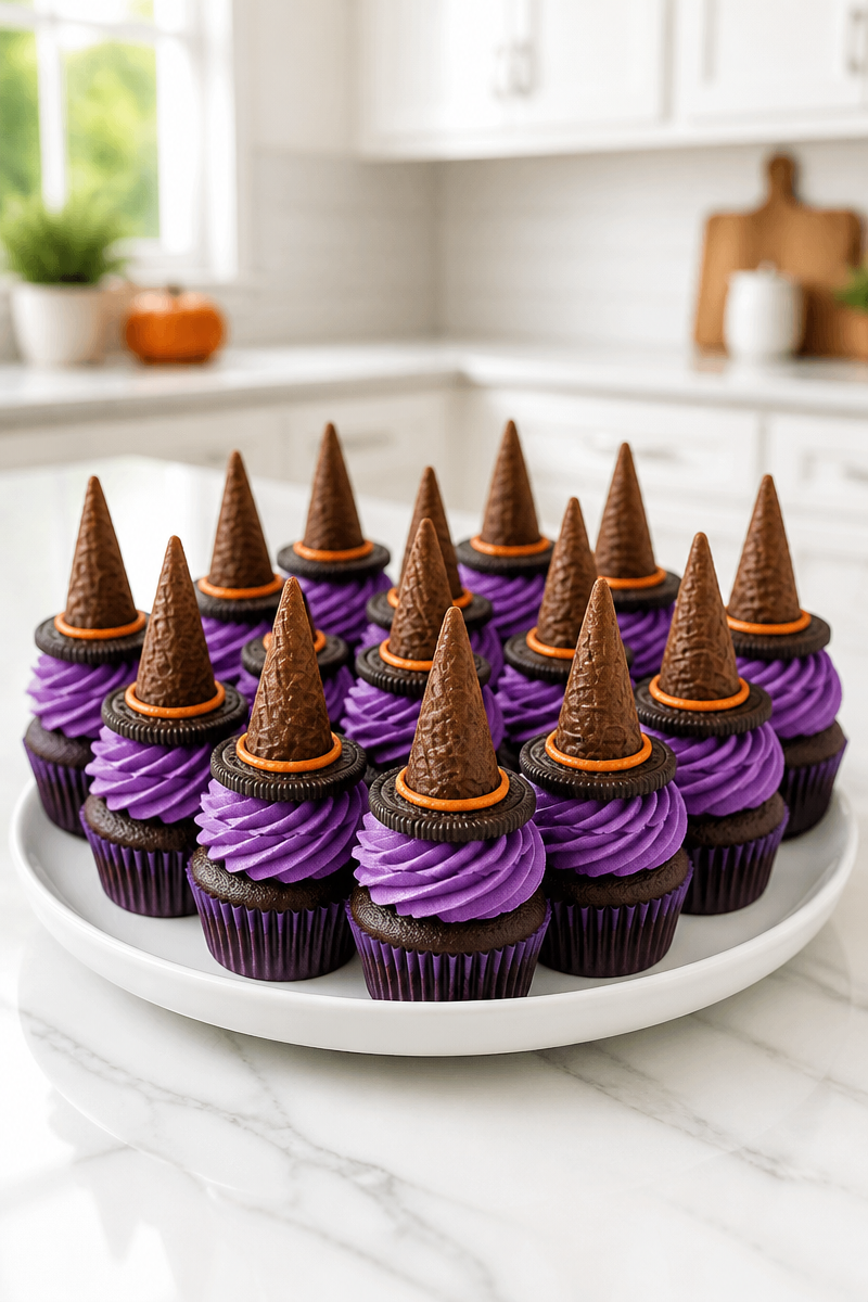Witch Hat Brownie Cupcake Bite Witch Hat Brownie Cupcake Bite