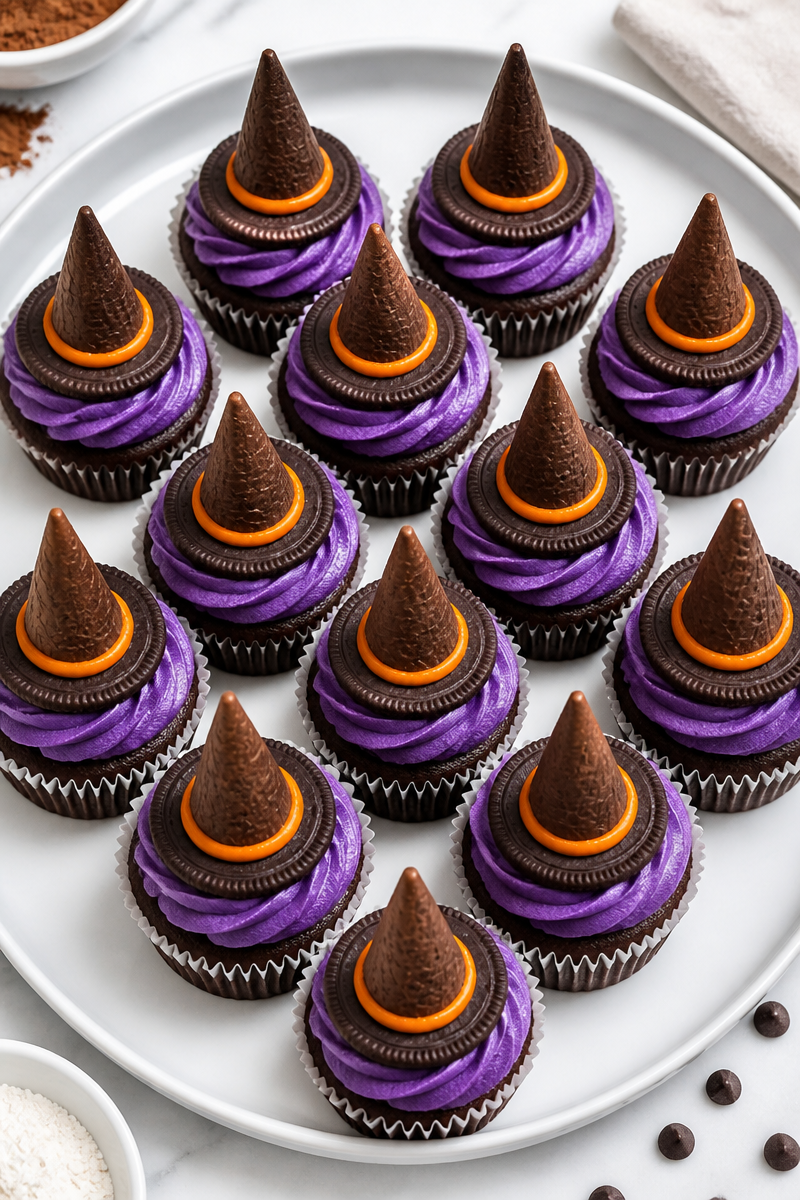 Witch Hat Brownie Cupcake Bite Witch Hat Brownie Cupcake Bite