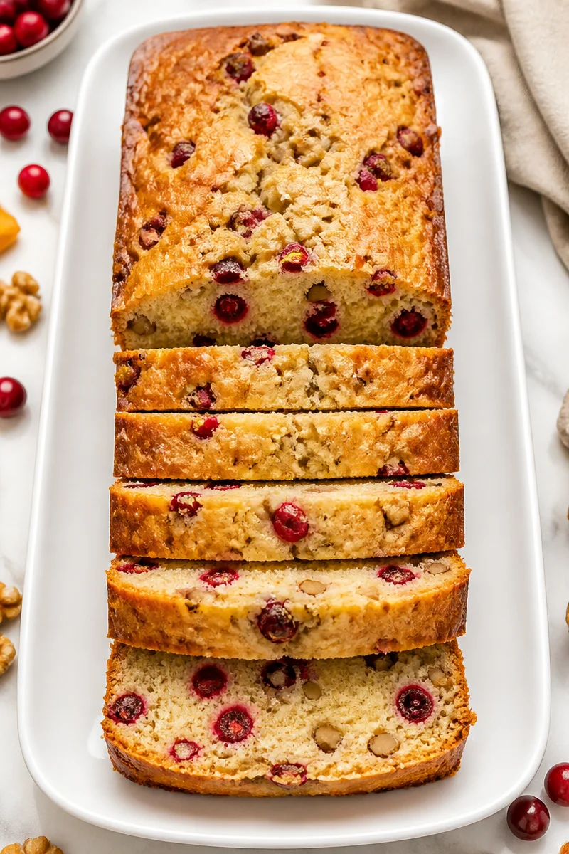Classic Fresh Cranberry Nut Bread Loaf - Recipe Delicious