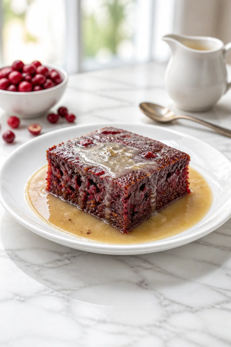 cranberry pudding with warm butter sauce 2026 10 18 181236