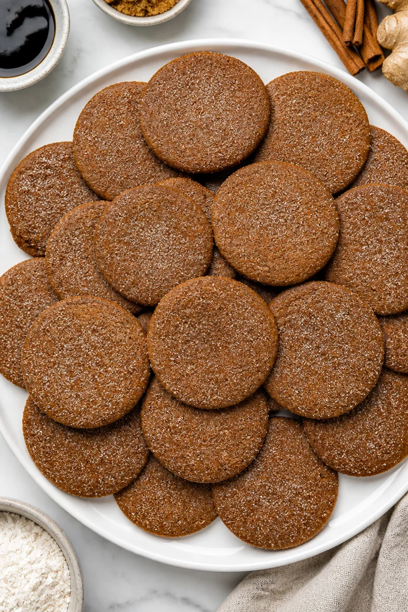 crisp thin moravian molasses spice cookies 2026 10 18 180109 2