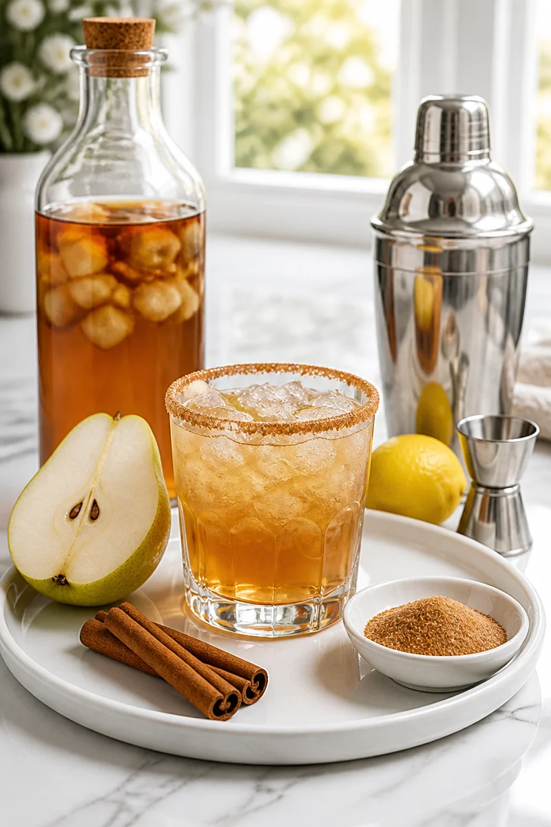 Easy Spiced Pear Bourbon Cocktail easy spiced pear bourbon cocktail 2026 10 31 005851